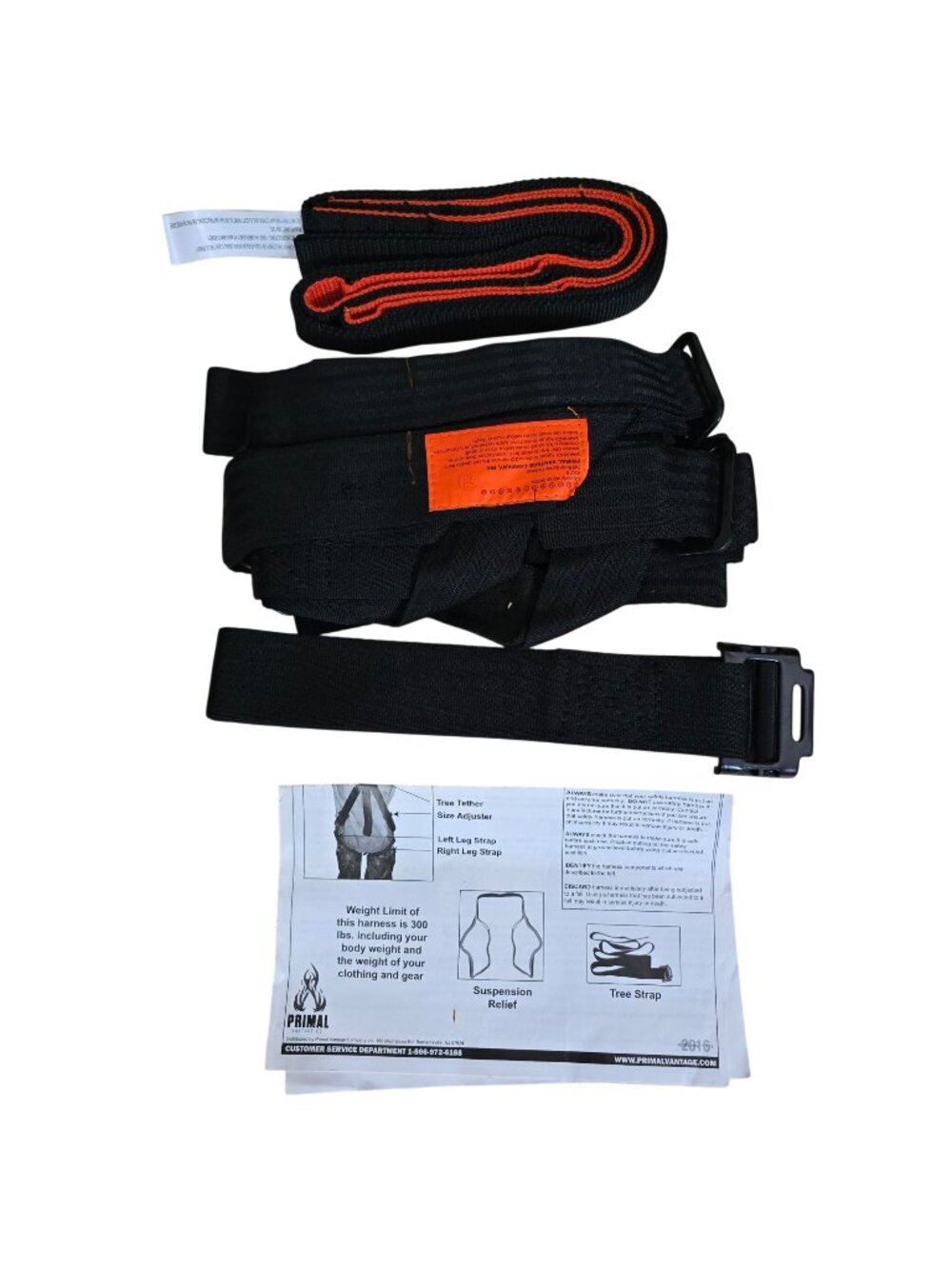 Primal Vantage 2016 Full Body Safety Harness w Tree Strap Hunting